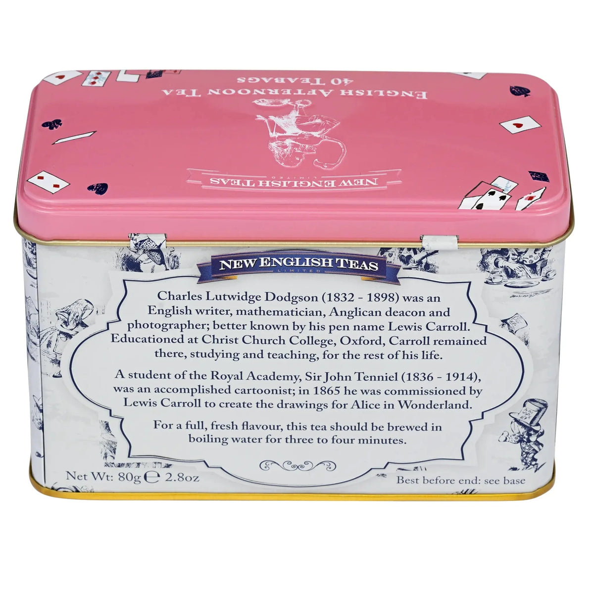 Alice In Wonderland Classic Tea Tin 40 English Afternoon Teabags