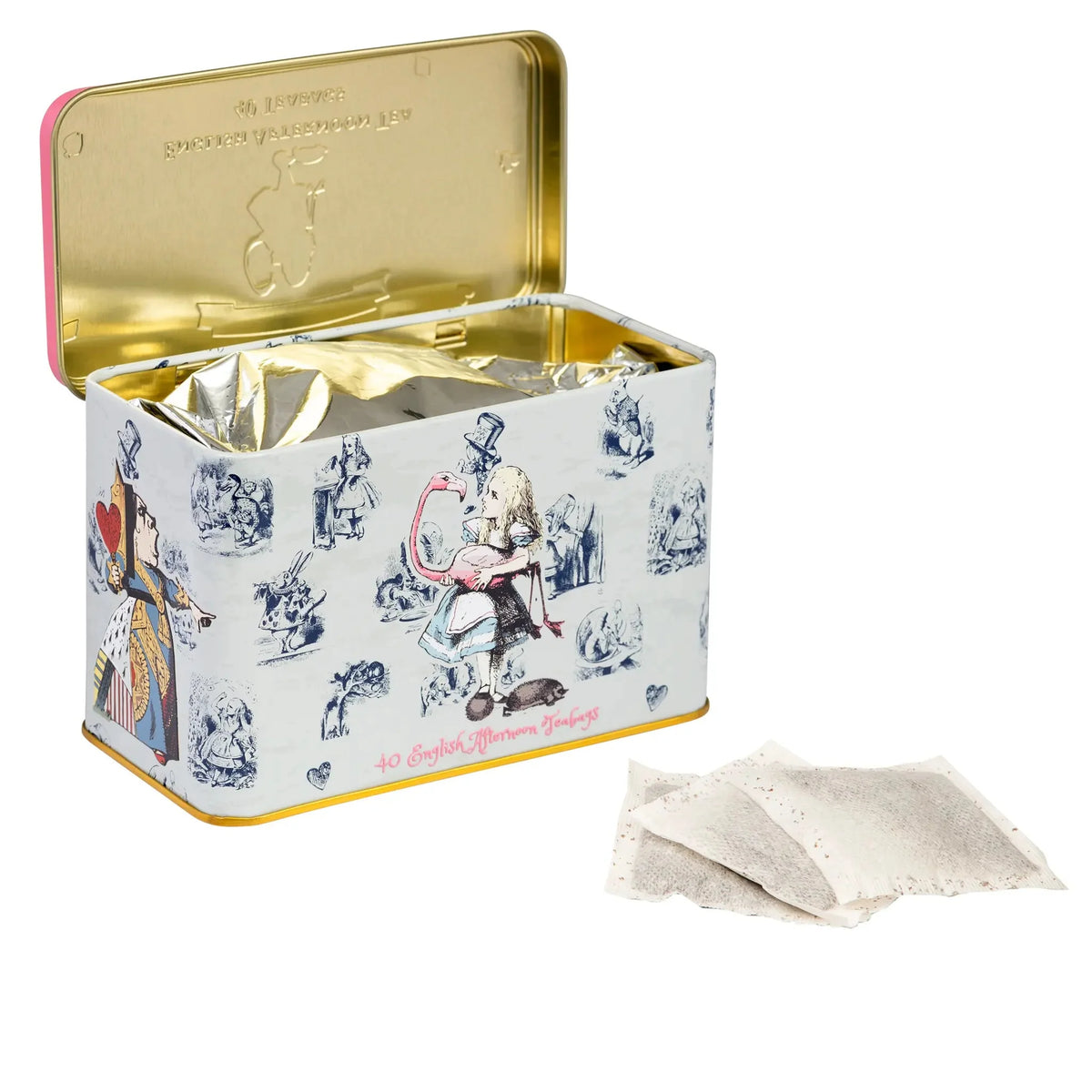 Alice In Wonderland Classic Tea Tin 40 English Afternoon Teabags