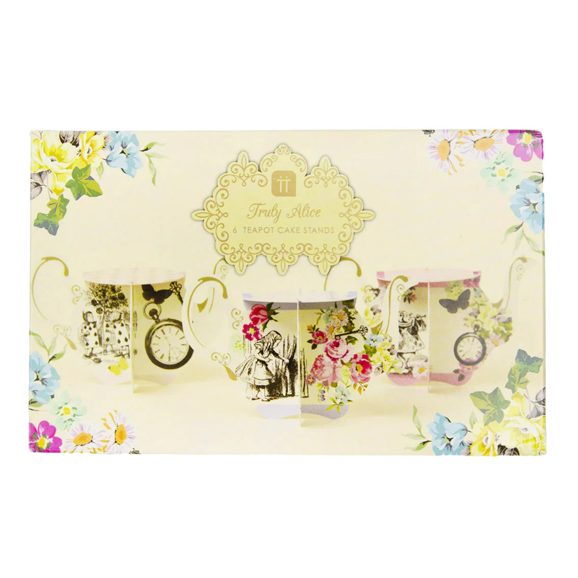 Alice in Wonderland Card Teapot Cupcake Stands