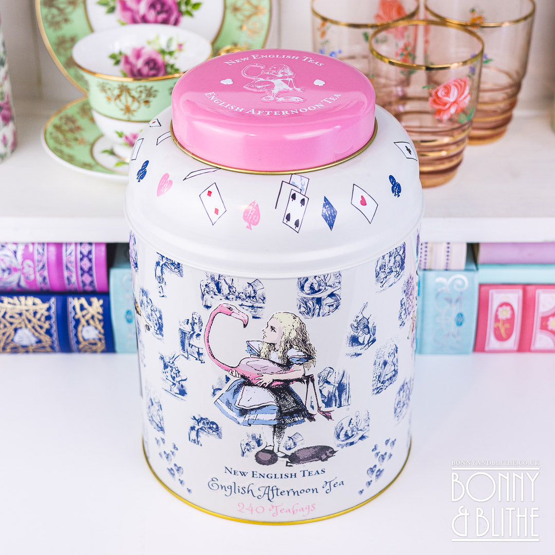 レトロ　アンティーク　English Breakfast Tea 　茶箱 Amazon.com : New English Teas Vintage Floral Tea Tin with 40