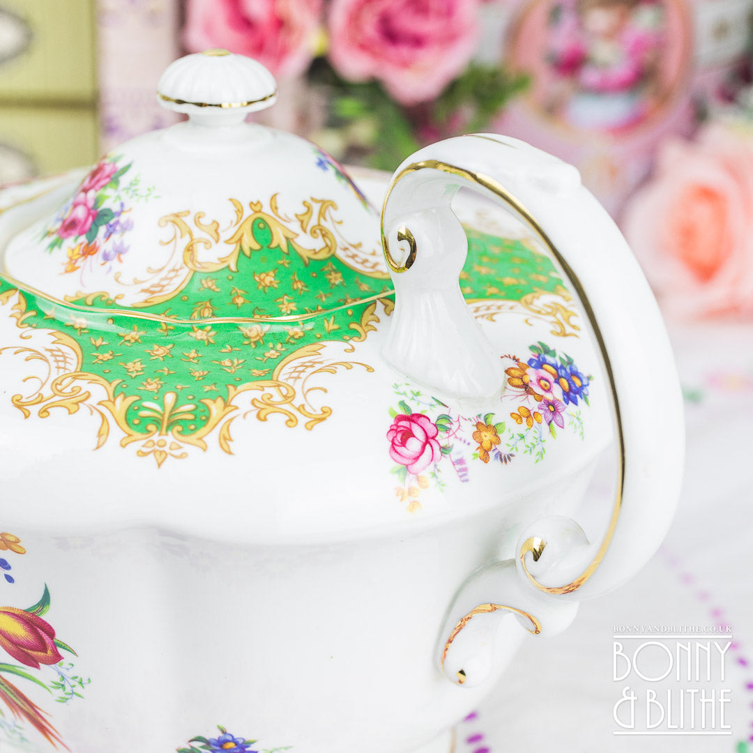Paragon Rockingham Green Large Teapot