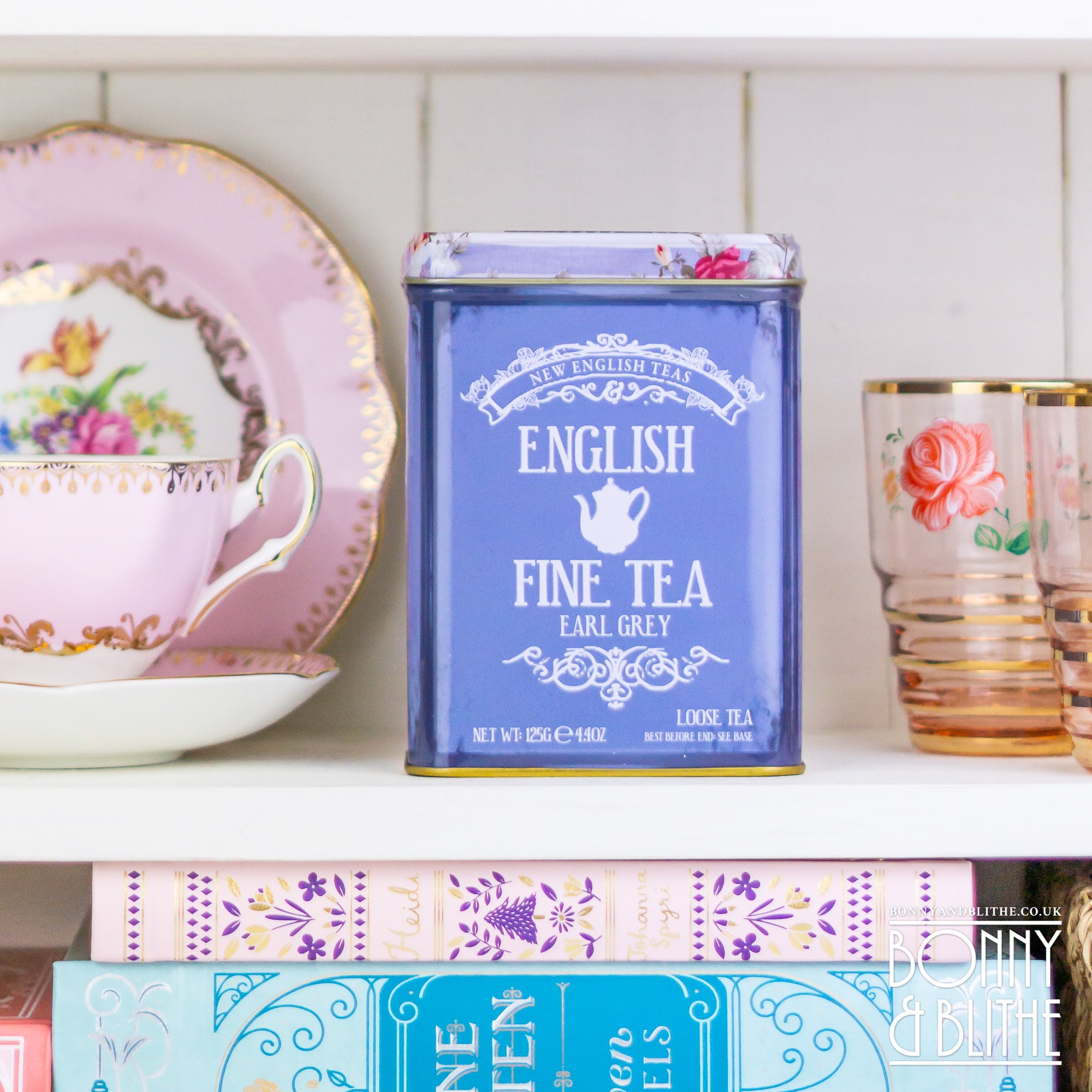 English Fine Tea Tin - Loose Leaf Earl Grey