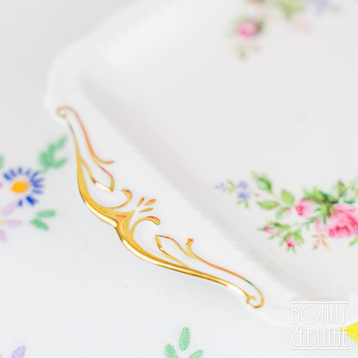Royal Albert Moss Rose Sandwich Plate