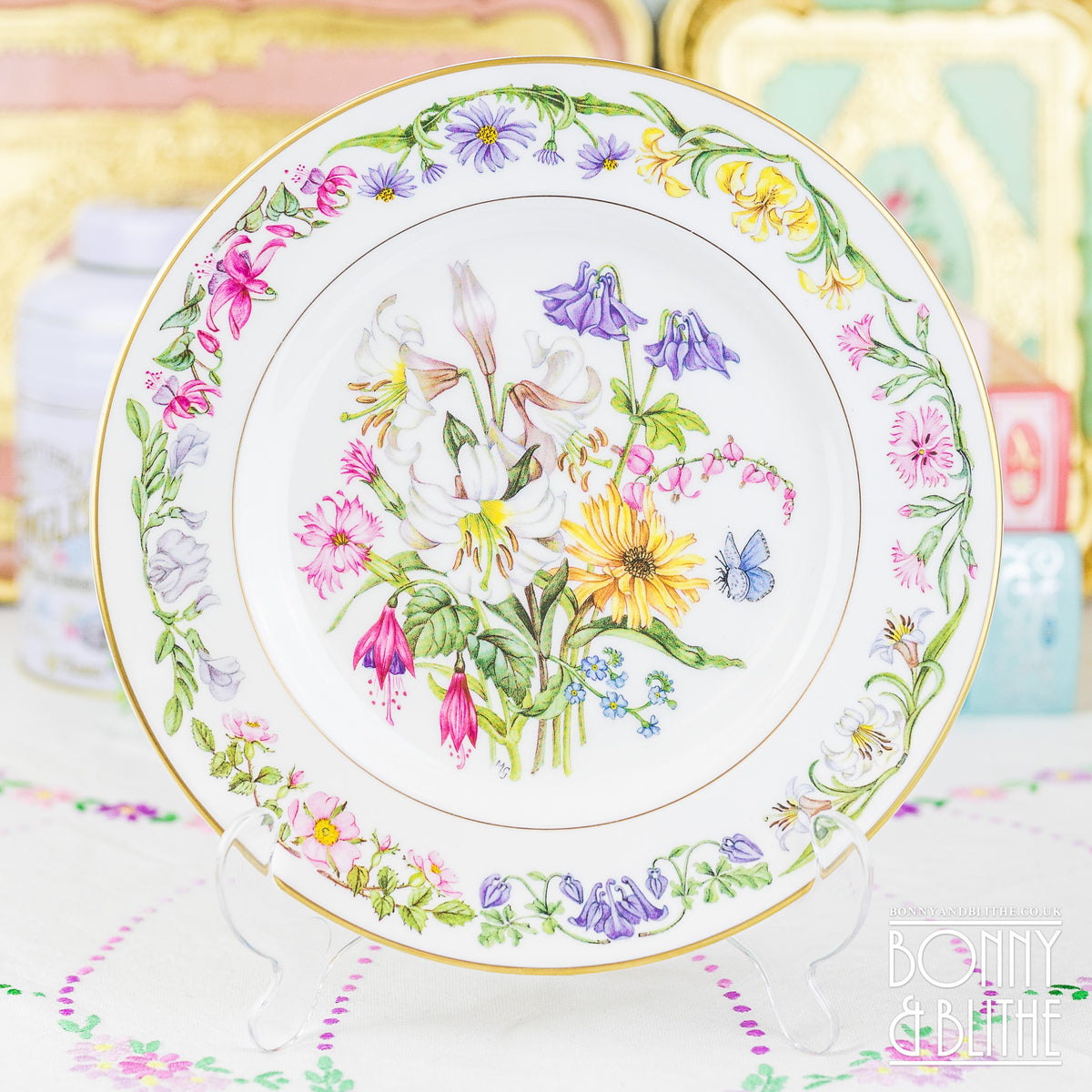 Royal Worcester RHS Summer Flowers Plate