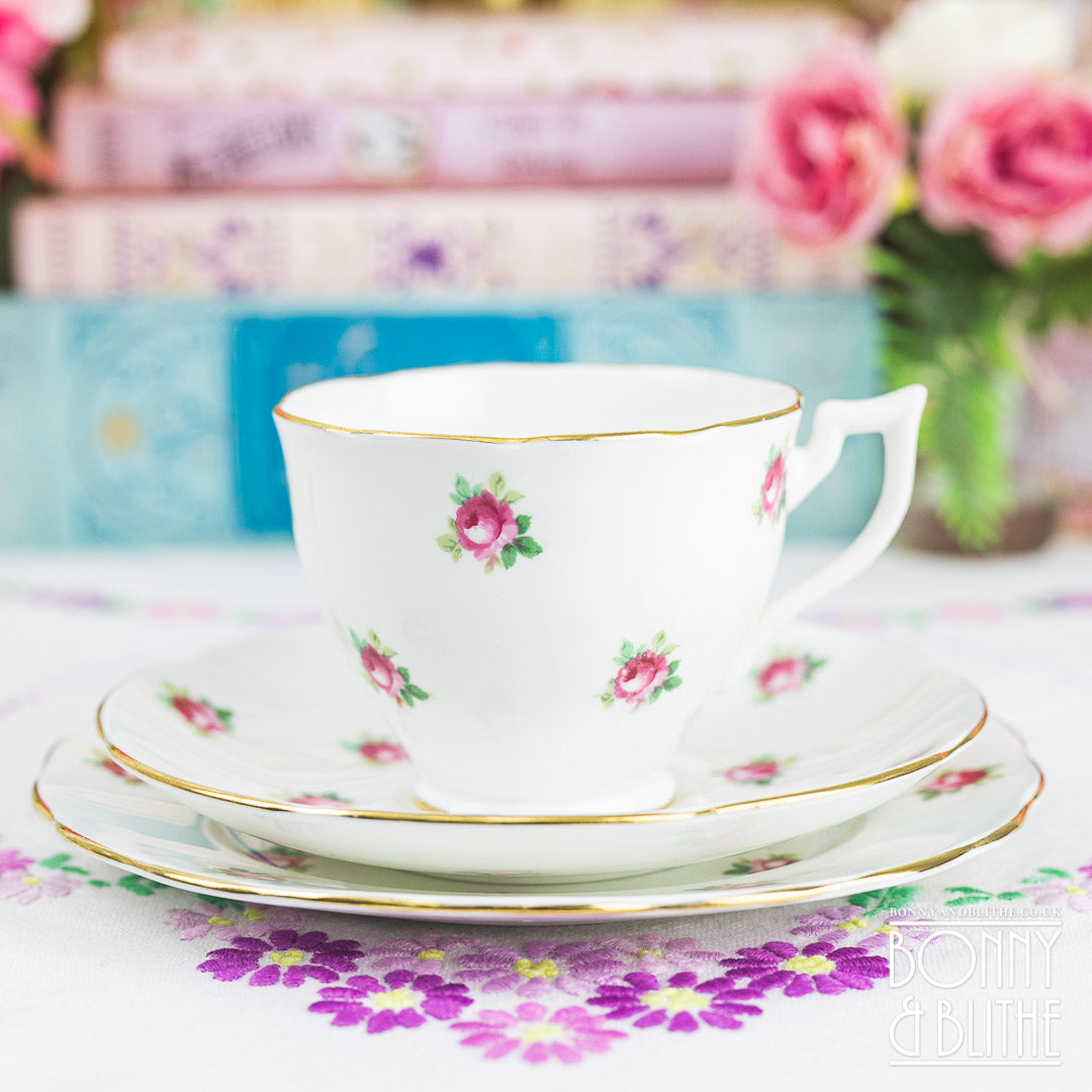 Adderley Melba Rosebud Teacup Set