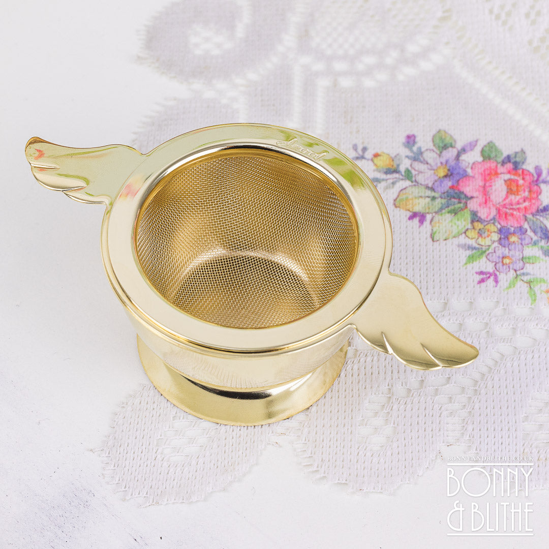 Gold Plated Angel Tea Strainer