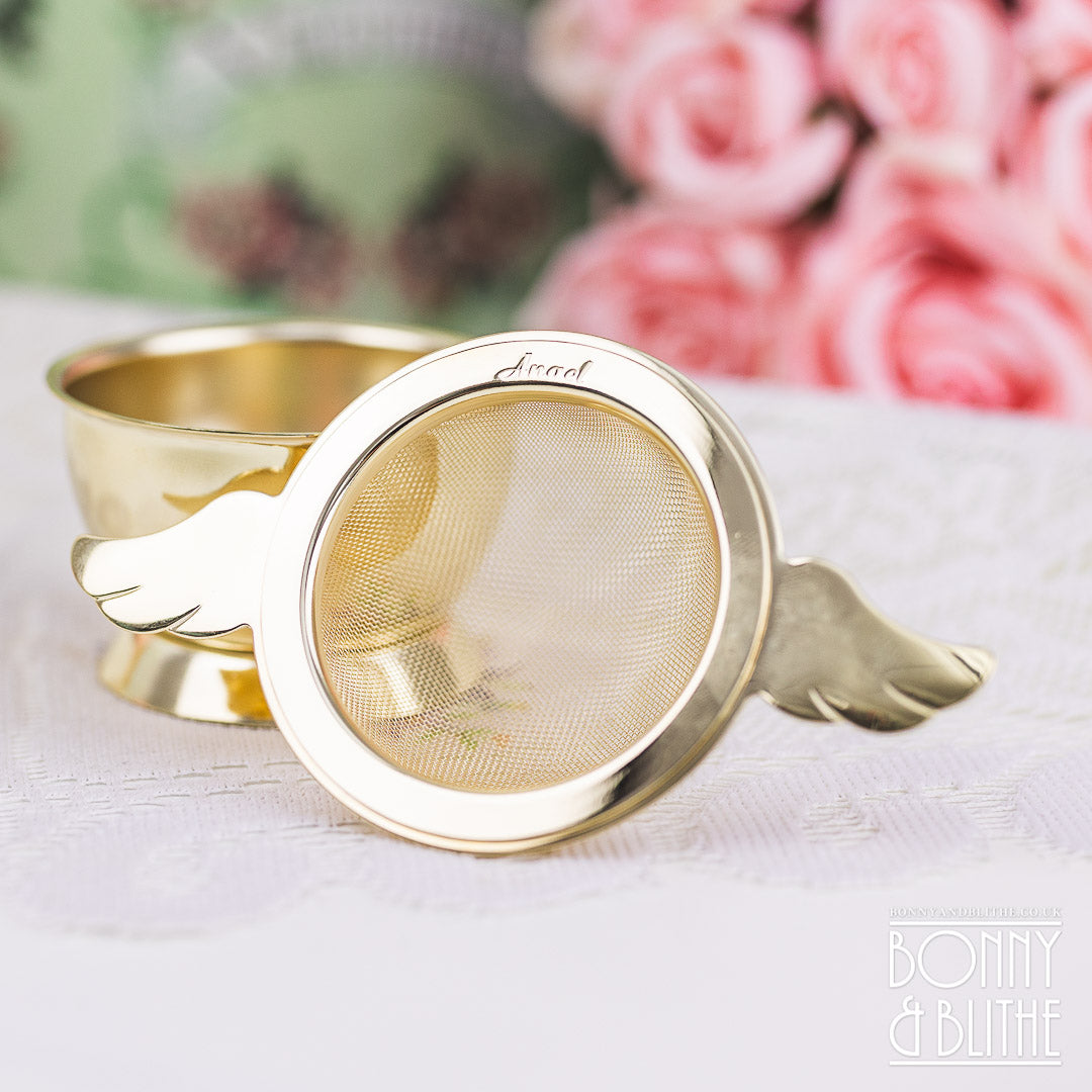 Gold Plated Angel Tea Strainer