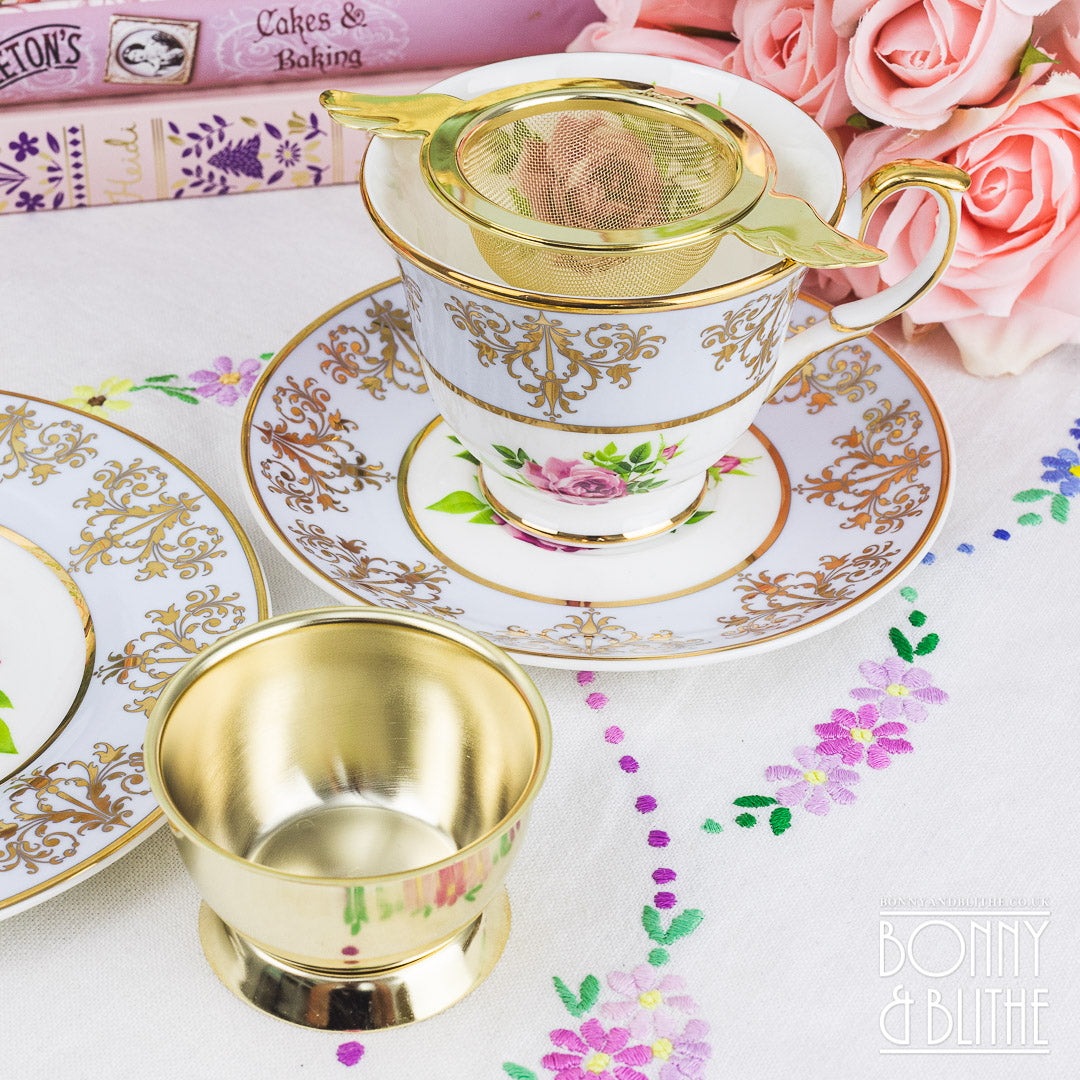 Gold Plated Angel Tea Strainer