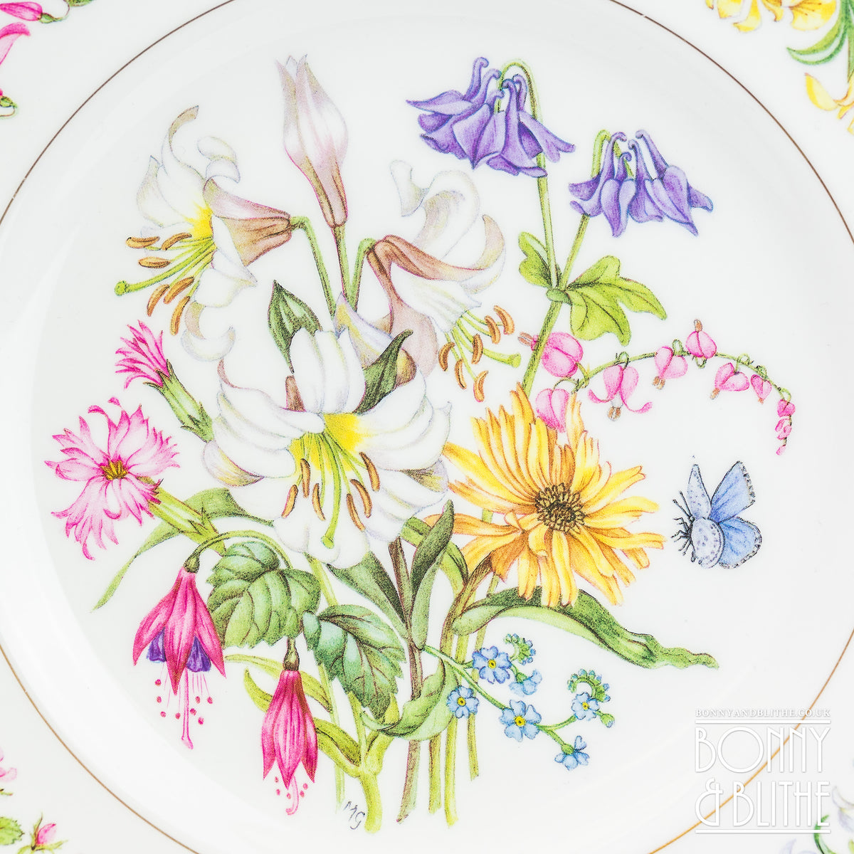 Royal Worcester RHS Summer Flowers Plate