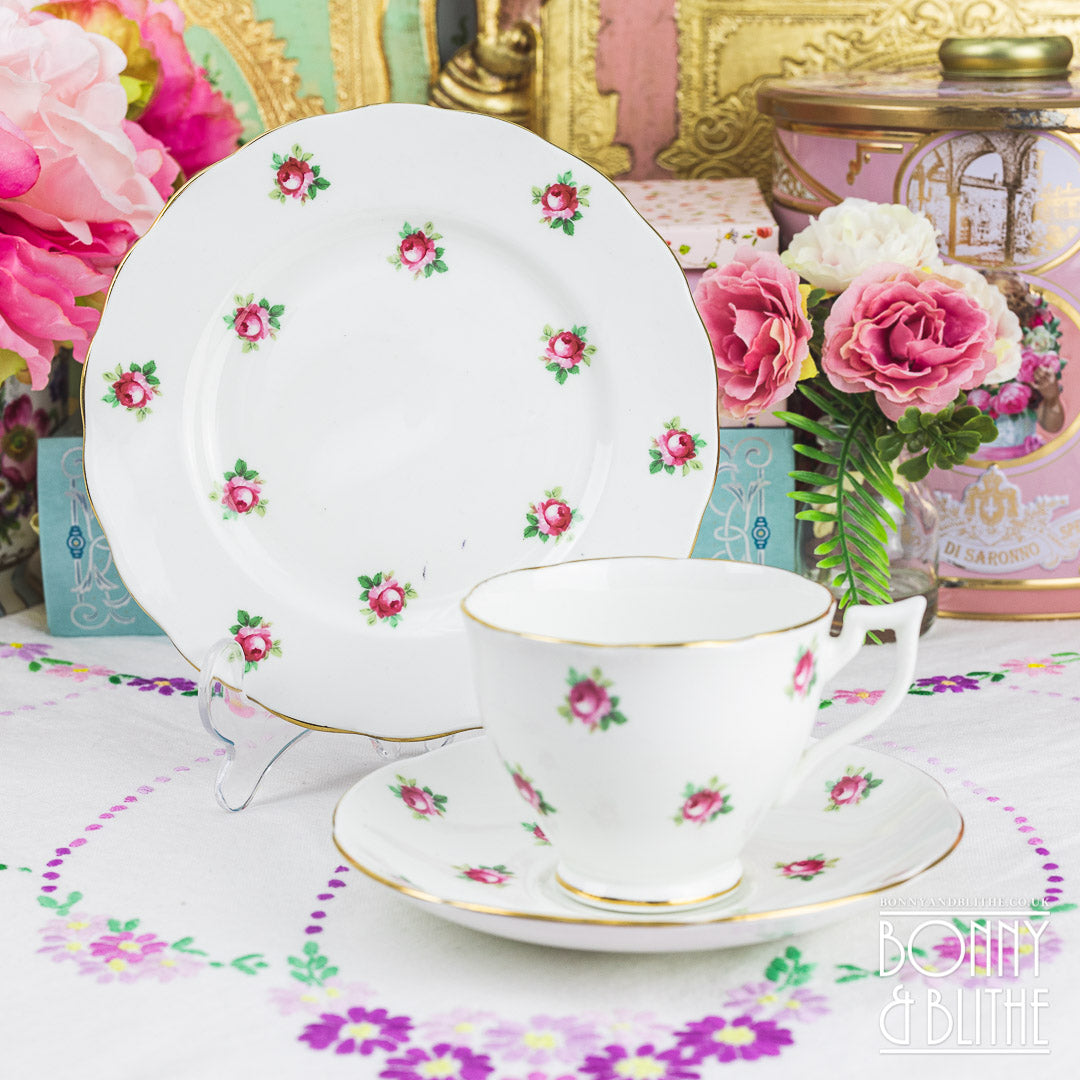 Adderley Melba Rosebud Teacup Set