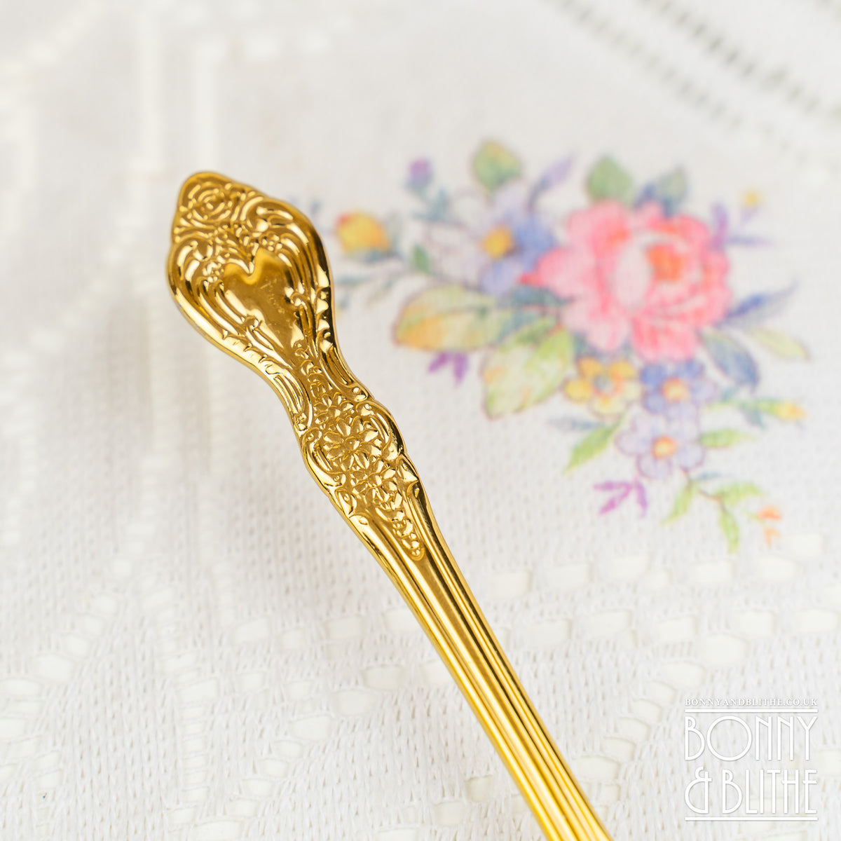 Ornate Gold Cake Slice Server