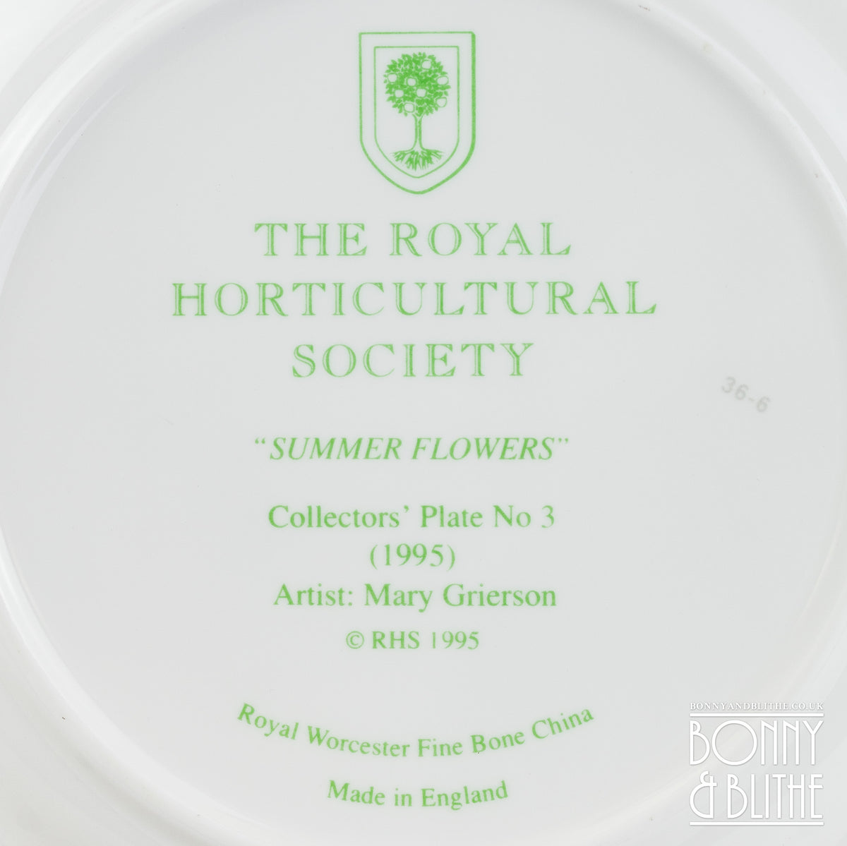 Royal Worcester RHS Summer Flowers Plate
