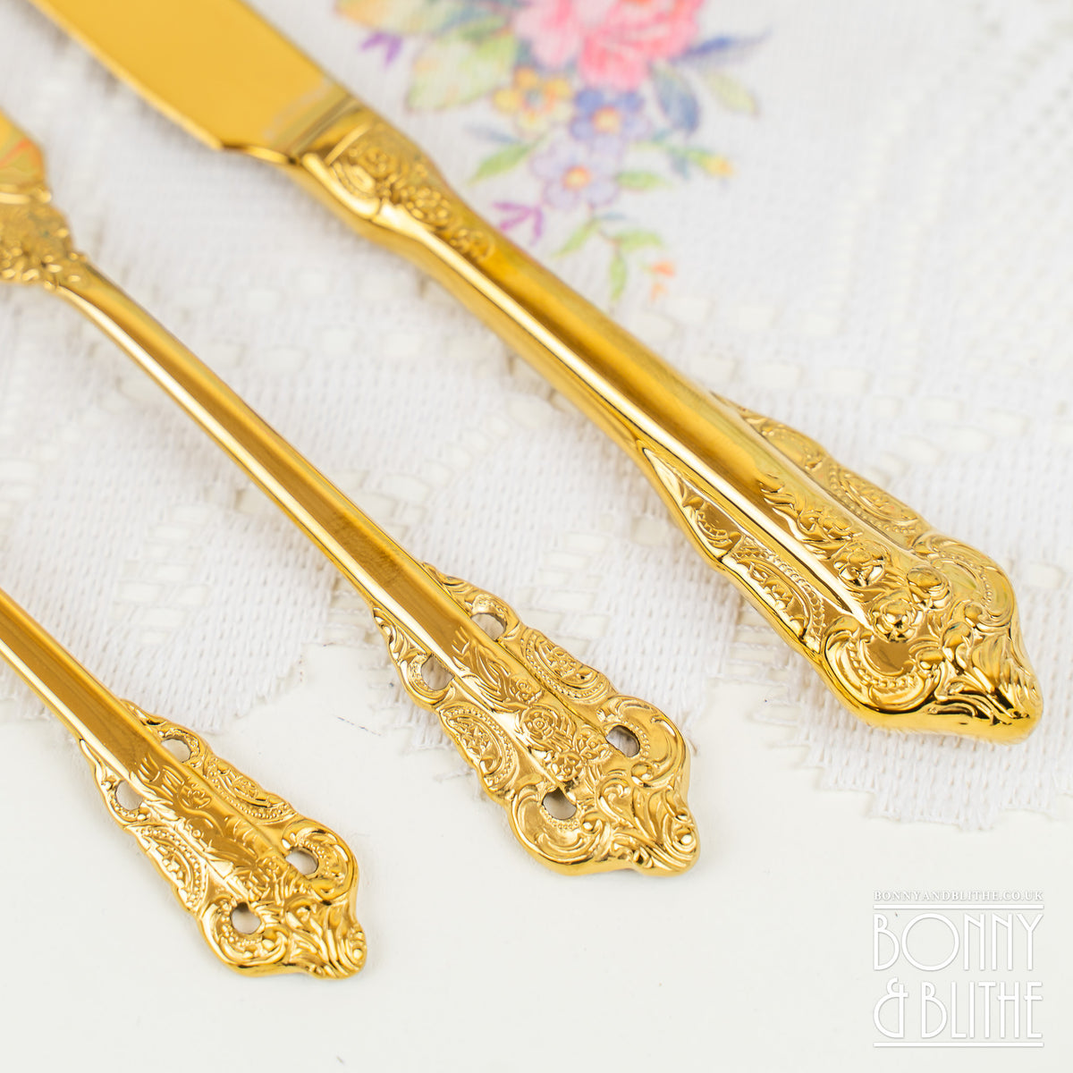 Vintage Style Gold Afternoon Tea Cutlery