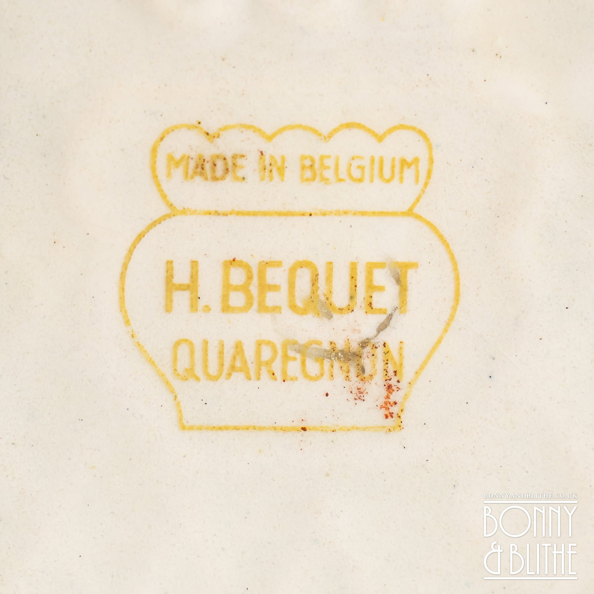 H.Bequet Quaregnon Hand Painted Vase