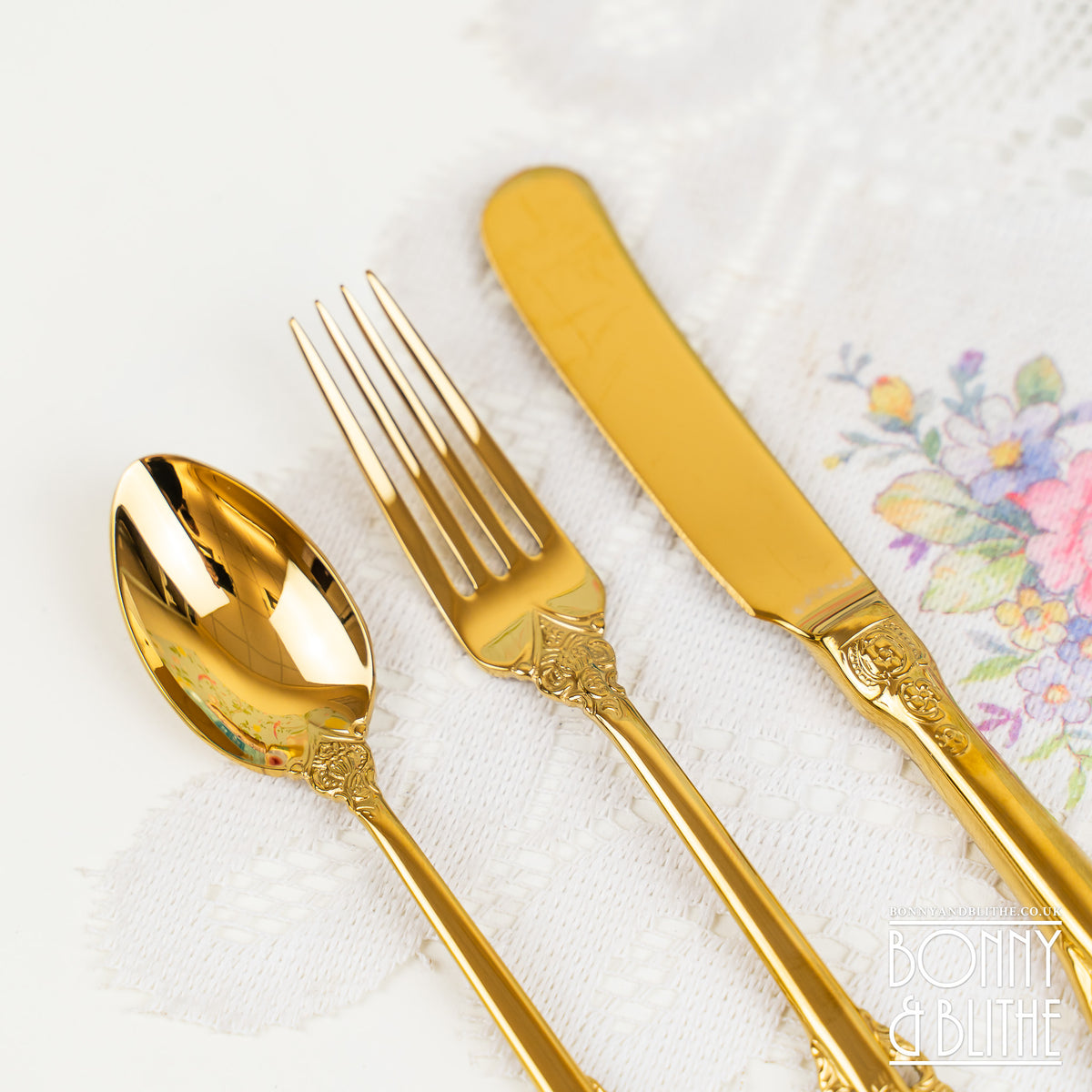 Vintage Style Gold Afternoon Tea Cutlery