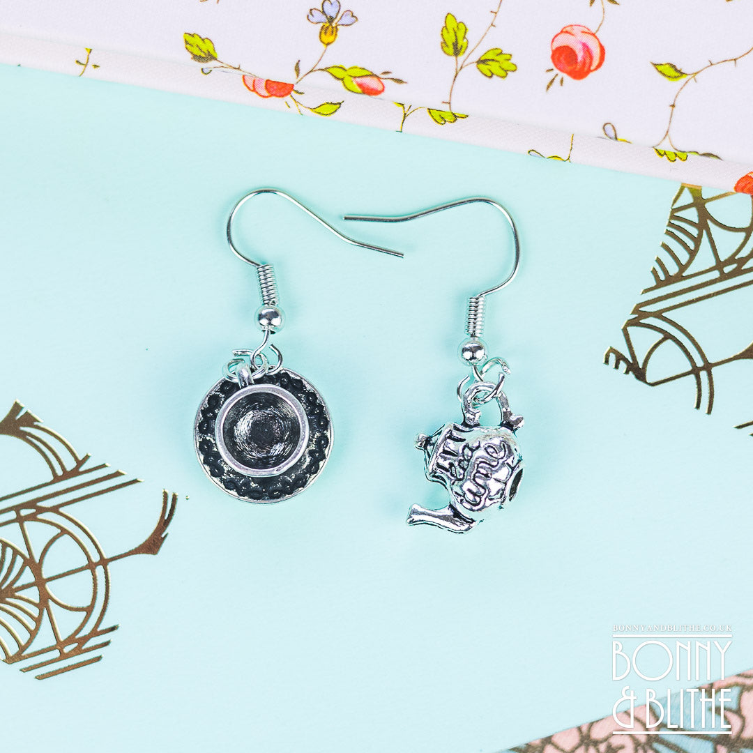 Teacup &amp; Teapot Drop Earrings