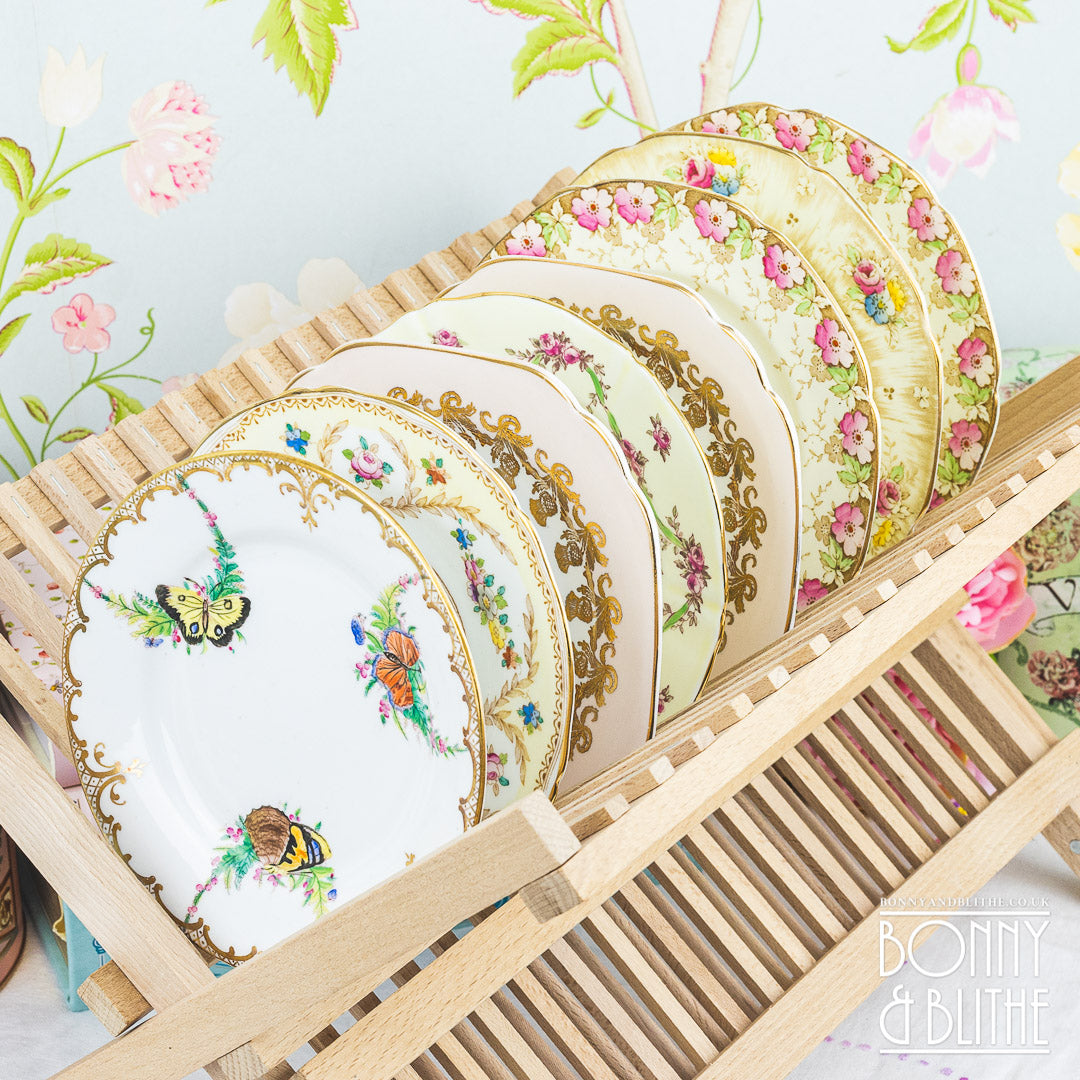 Cream Themed Vintage Side Plates