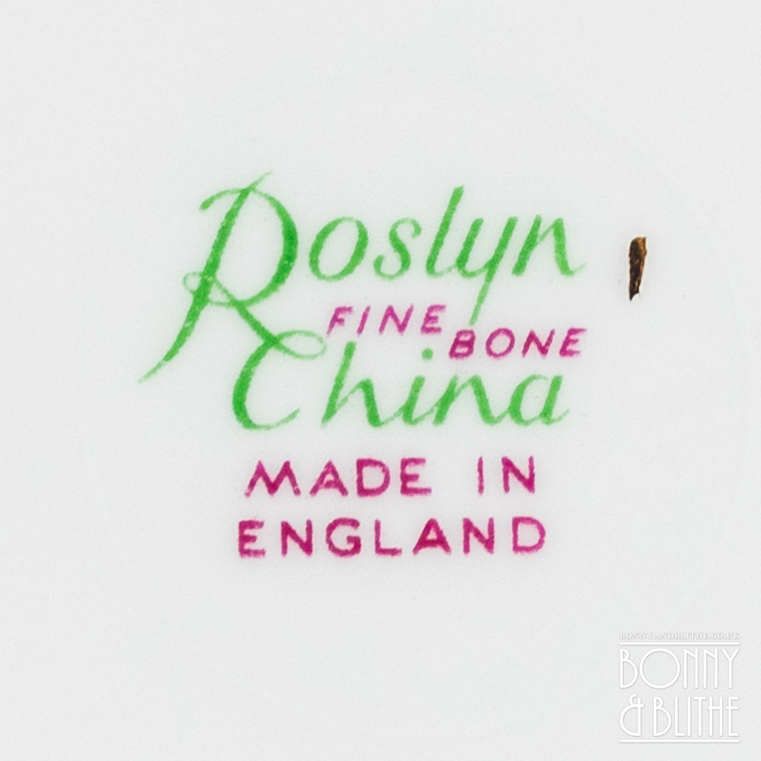 Rosyln Red Rose Pink Teacup Set