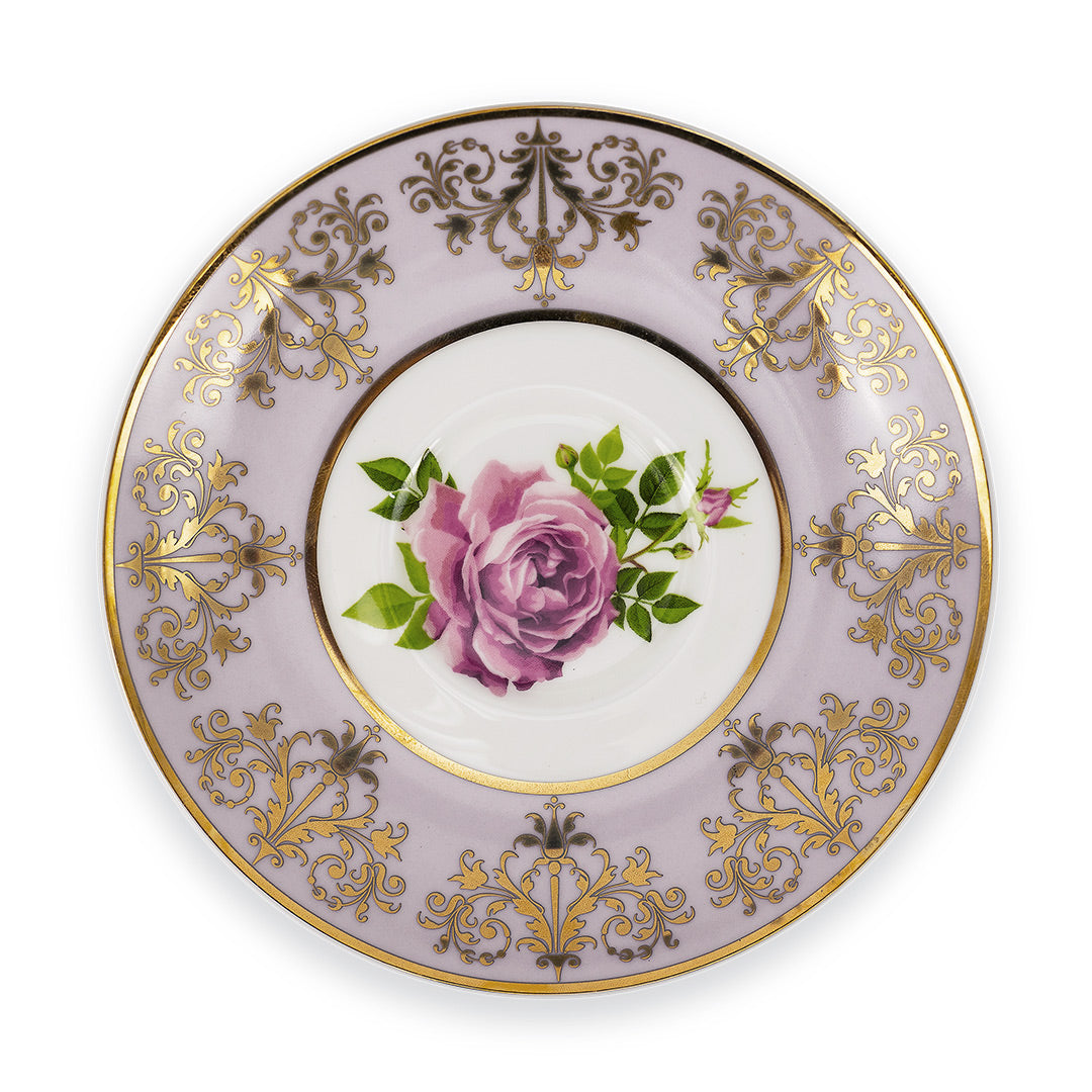 Princess Vintage Style Bone China Teacup Set Lilac | Pink Cabbage Rose