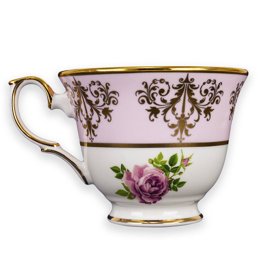 Princess Vintage Style Bone China Teacup Set Pink | Pink Cabbage Rose