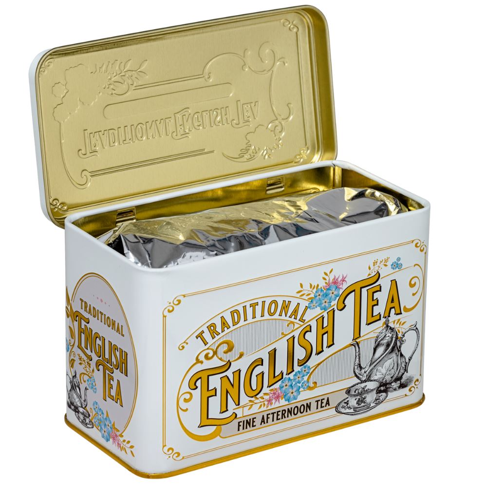 Vintage Victorian Tea Caddy with 40 Fine Afternoon Teabags