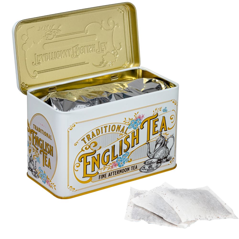Vintage Victorian Tea Caddy with 40 Fine Afternoon Teabags