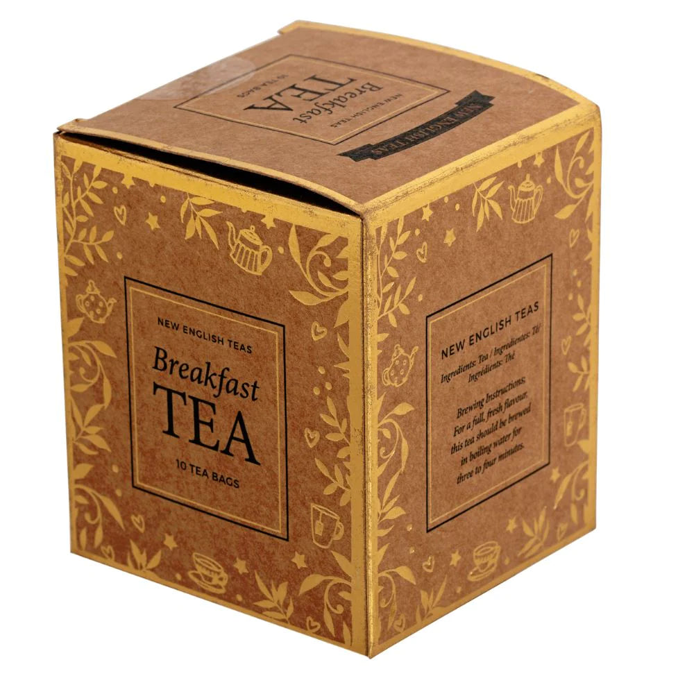 English Breakfast Tea Mini Gift Box 10s - Kraft Brown