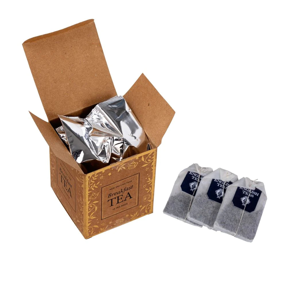English Breakfast Tea Mini Gift Box 10s - Kraft Brown