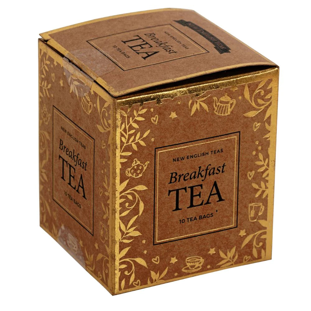 English Breakfast Tea Mini Gift Box 10s - Kraft Brown